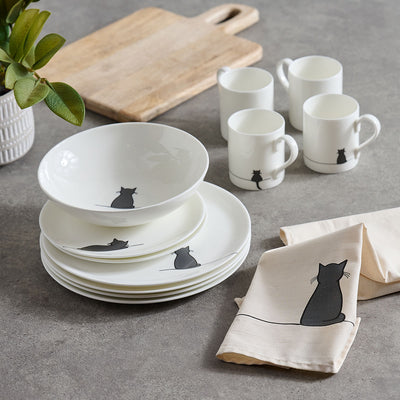Pasta Bowl with Cat Collection Table Set