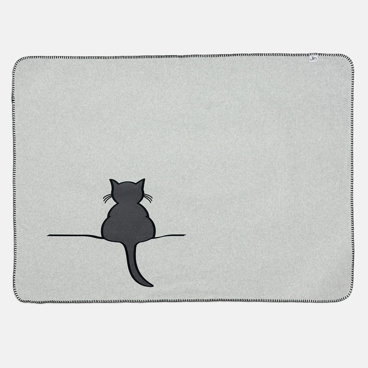 Crouching Cat Blanket