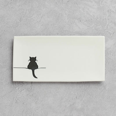 Crouching Cat Serving Tray