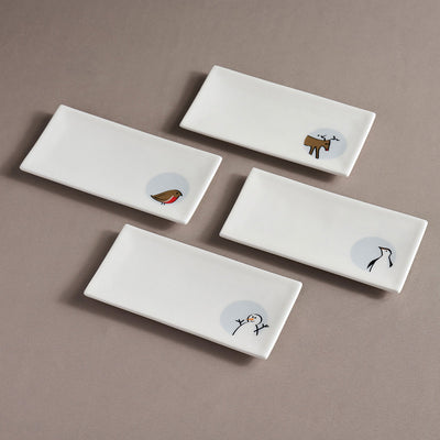 Winter Collection Mini Trays, Set of Four