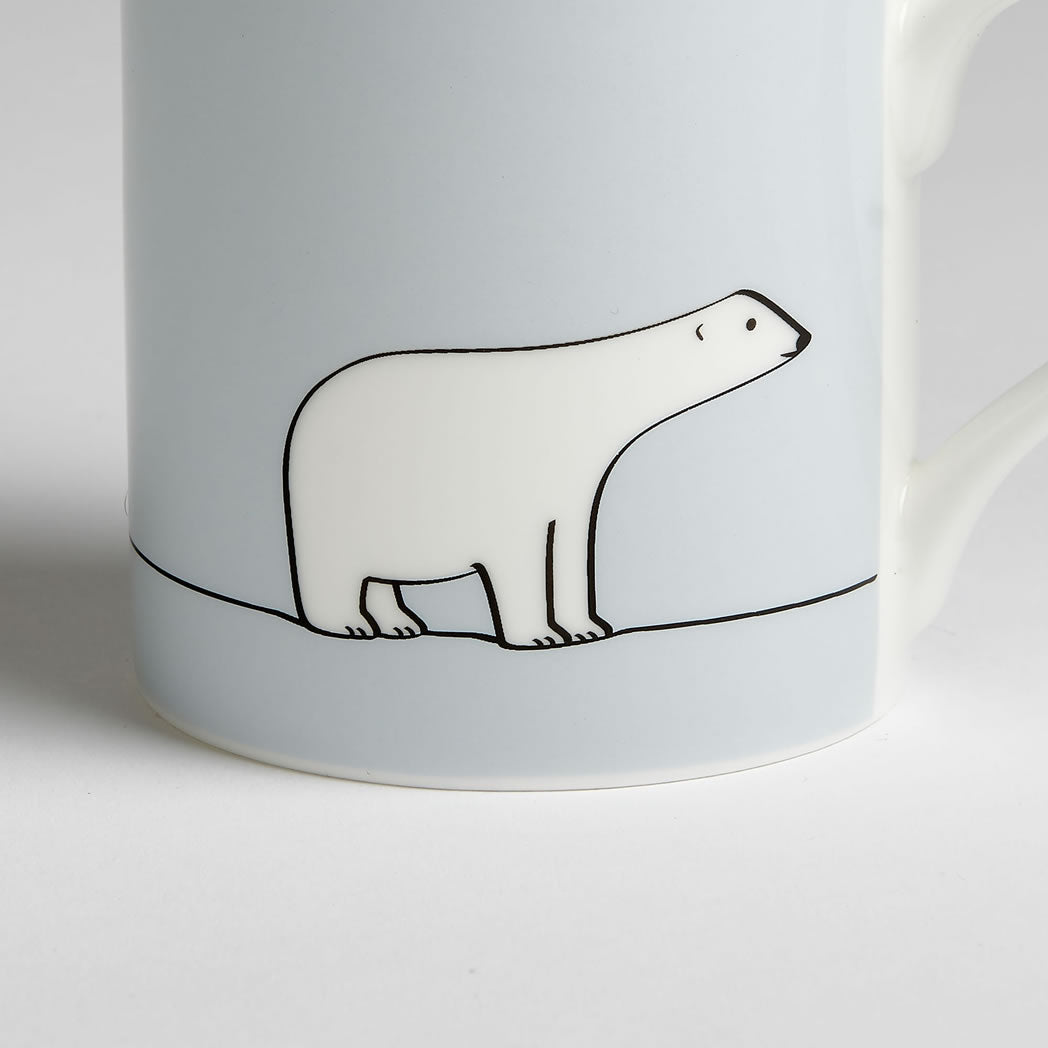 Polar Bear Mug Close up