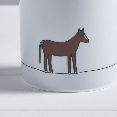 Horse Mug, Close Up