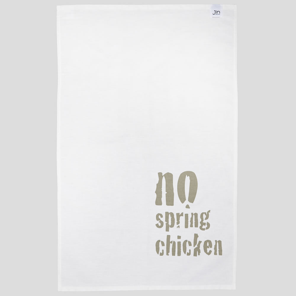 No Spring Chicken Tea Towel