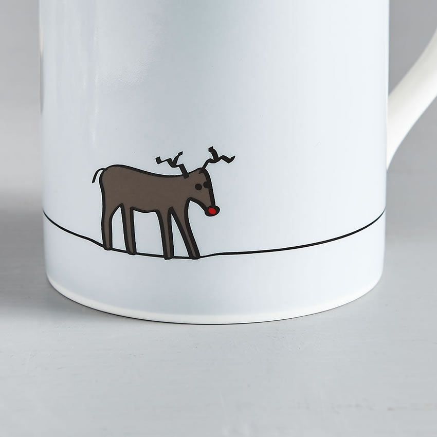 Reindeer Mug Close Up