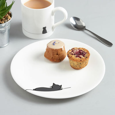 Sleeping Cat Side Plate with Cake
