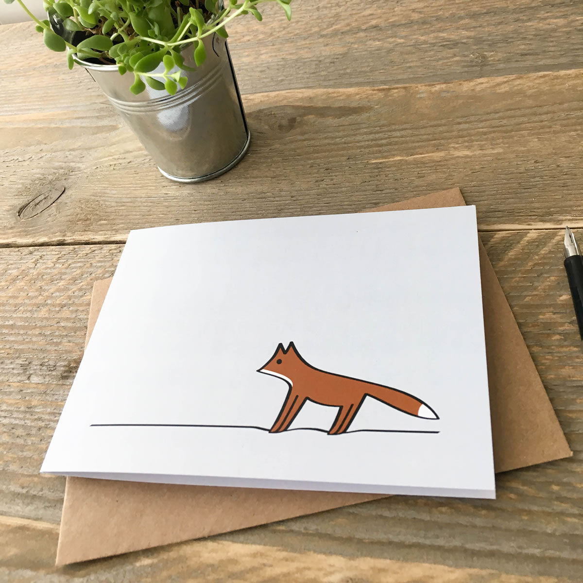 Card with Fox