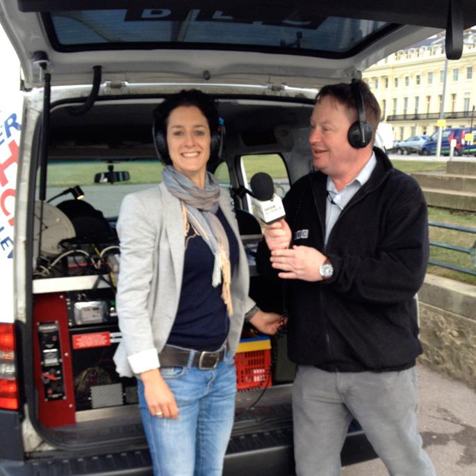Live BBC Interview for Jinny in Hove Actually