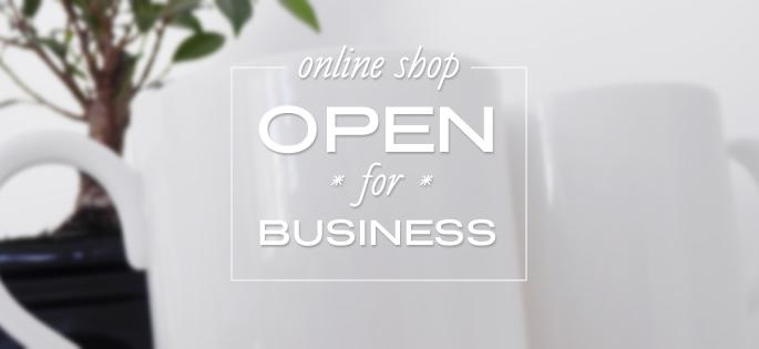 We're open!