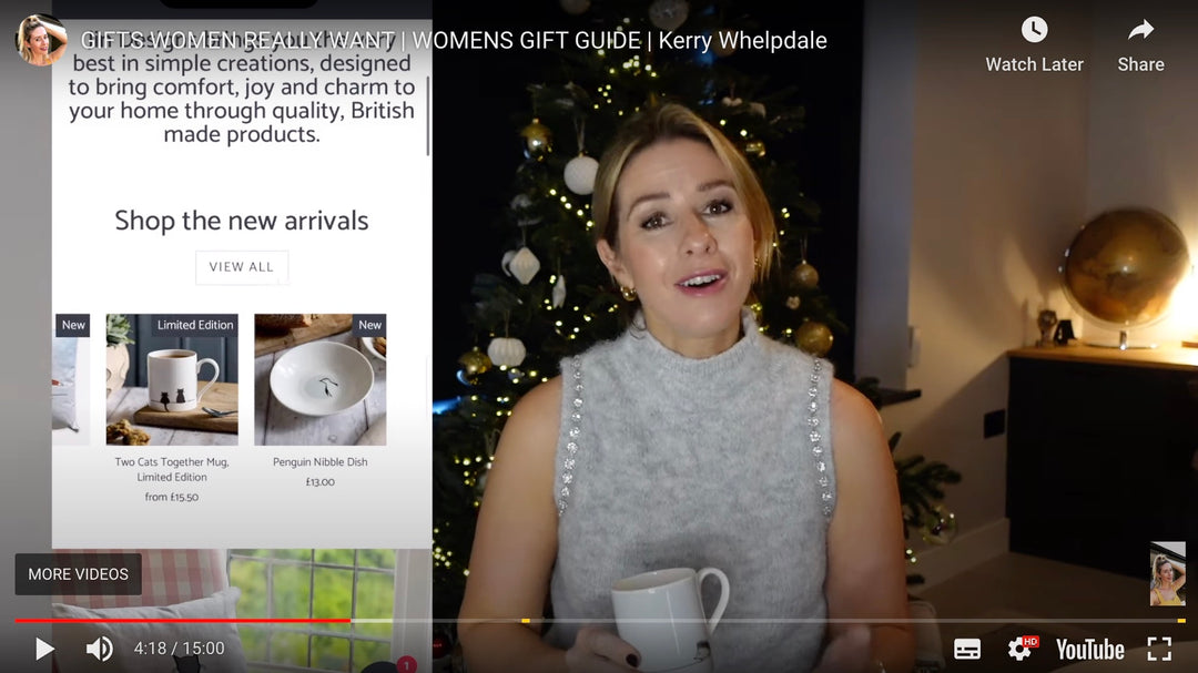 Jin Designs Mugs Make the Top 10 in Popular YouTuber's Gift Guide for Women
