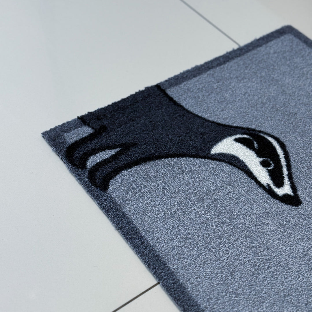 Badger Doormat close up