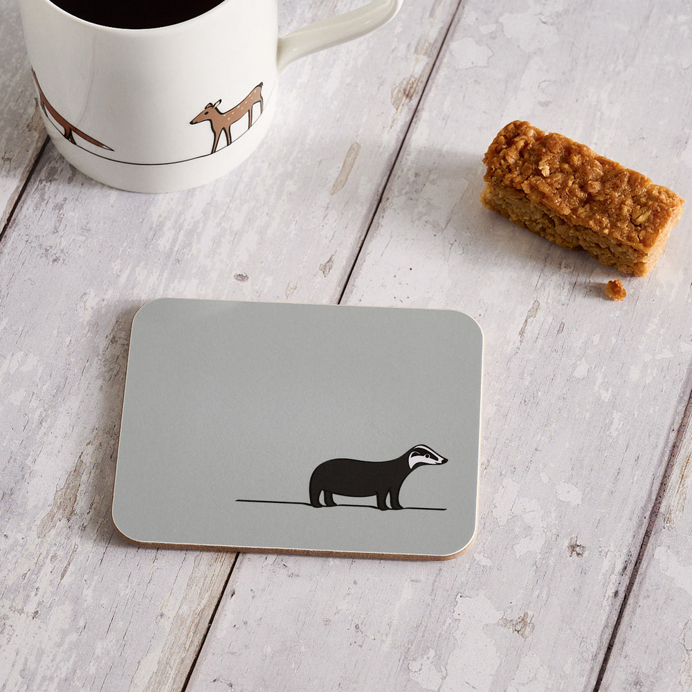 Badger Coaster with Flapjack