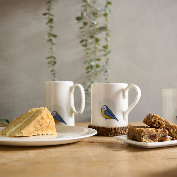 Blue Tit Mug, Jug and Cake