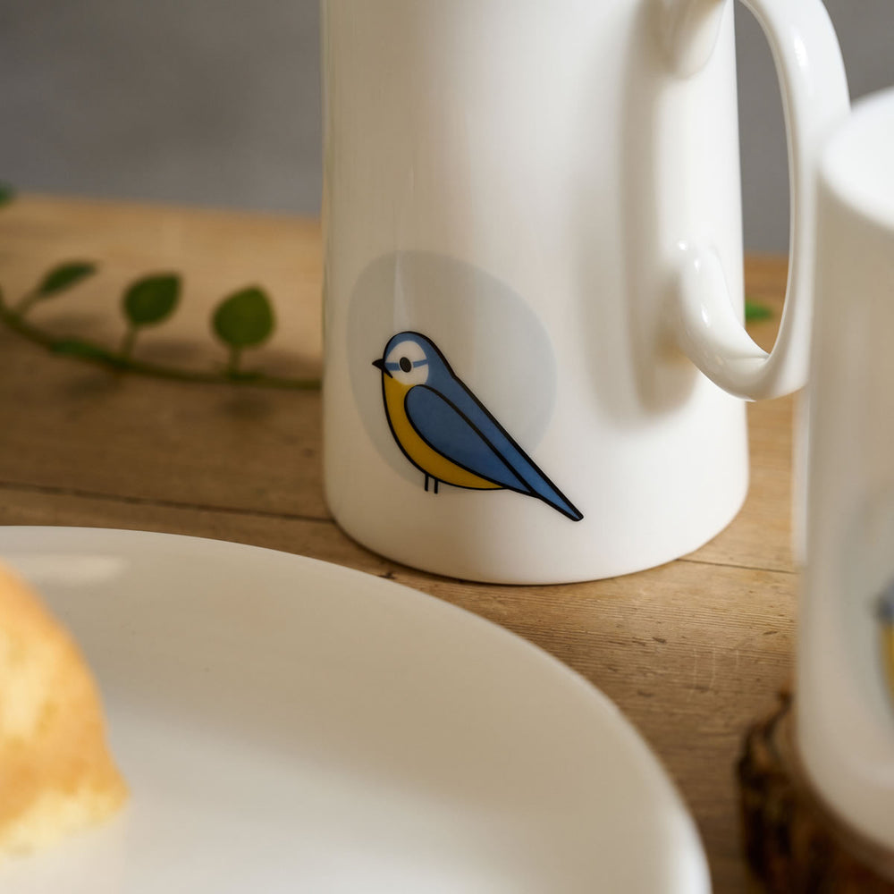 Blue Tit Jug close up