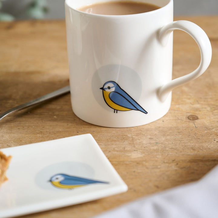 Blue Tit Mug close up