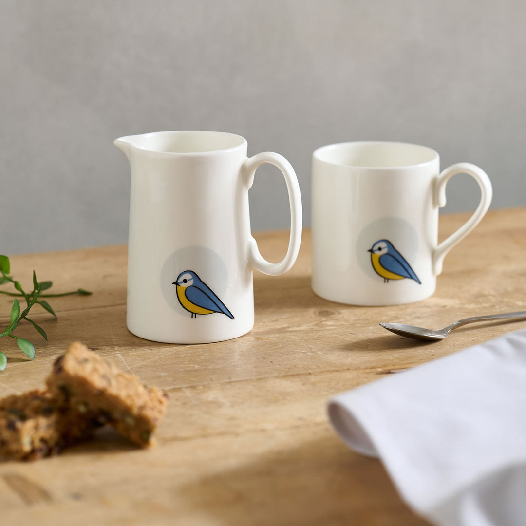 Blue Tit Jug and Mug