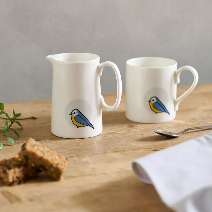 Blue Tit Jug and Mug
