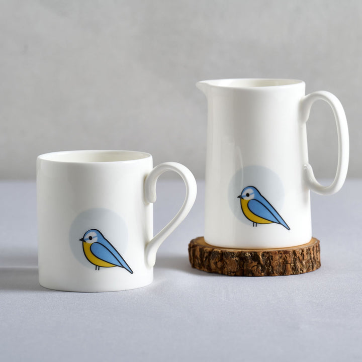 Blue Tit Mug and Jug
