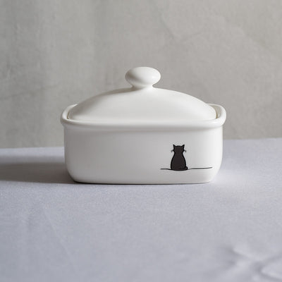 Cat Collection Butter Dish with lid
