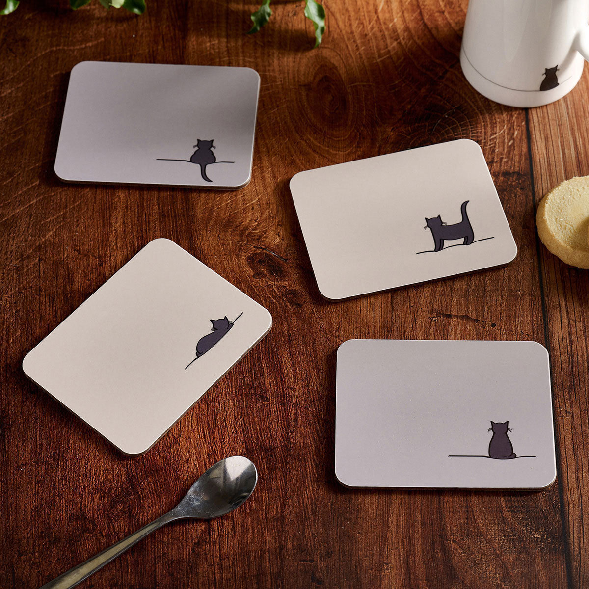 Cat Collection Coasters, Set of Four