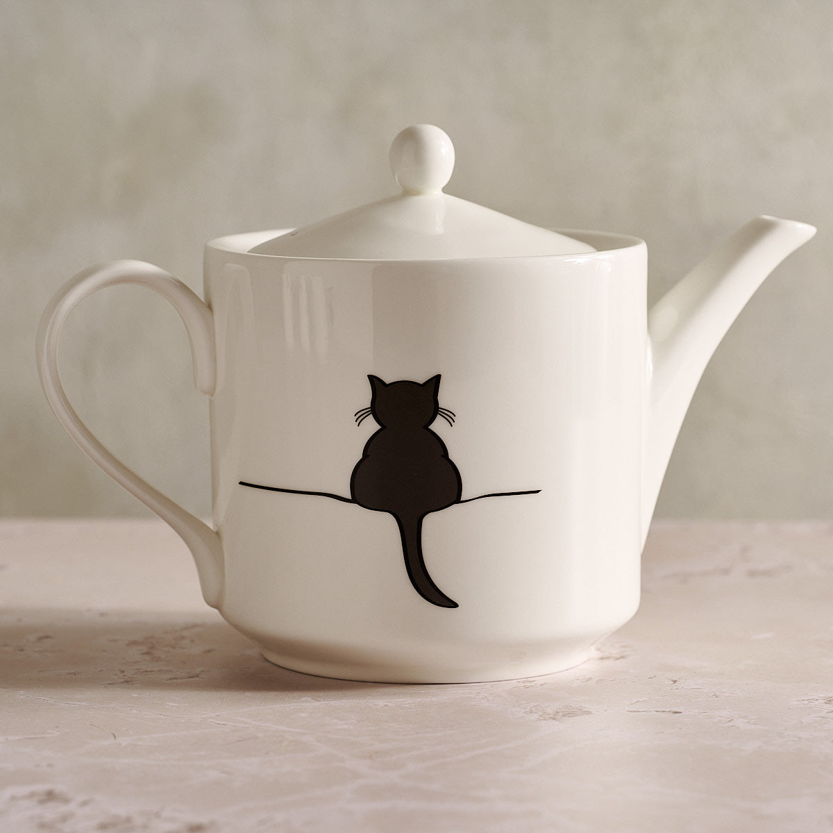 Cat Collection Teapot from the back