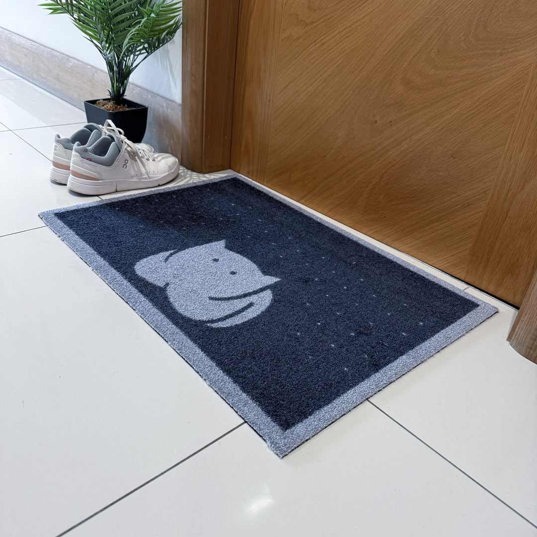 CatLoaf Doormat in hallway