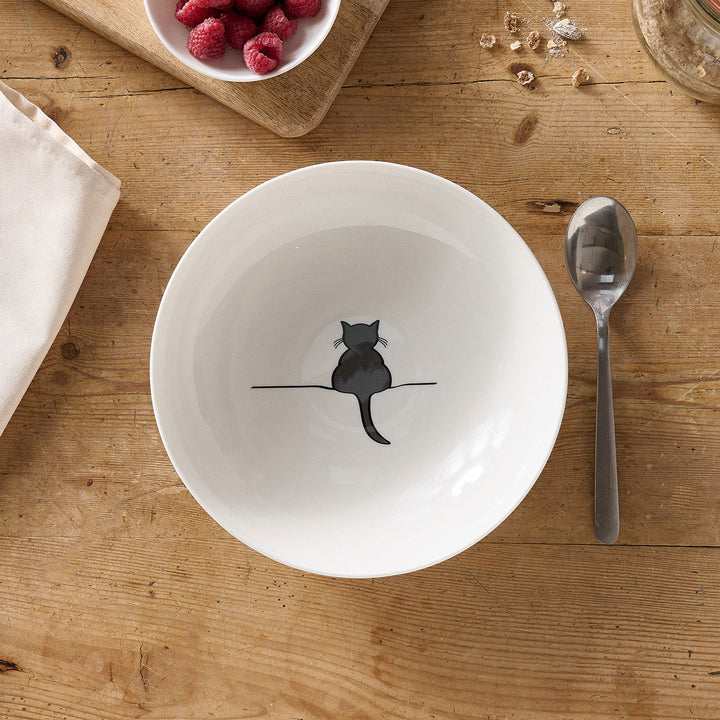 Crouching Cat Pasta Bowl