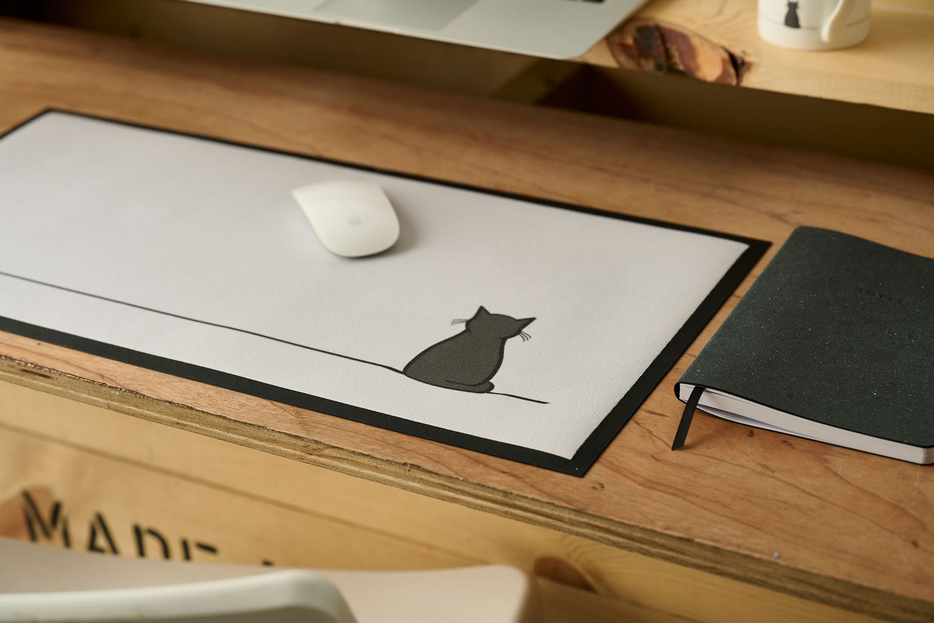 Sitting Cat Desk Mat