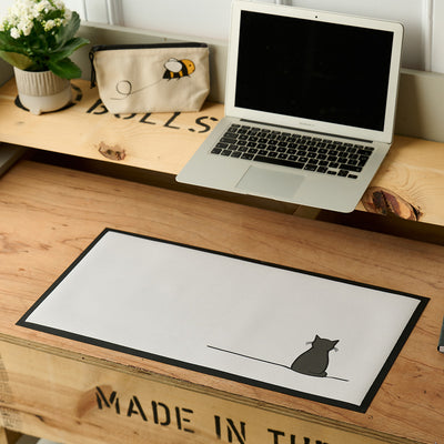Sitting Cat Desk Mat 