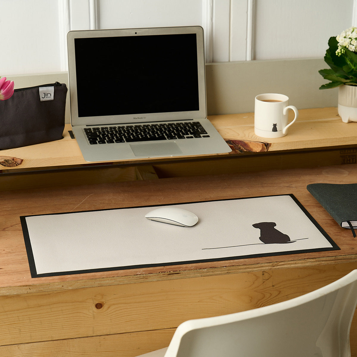Sitting Dog Desk Mat