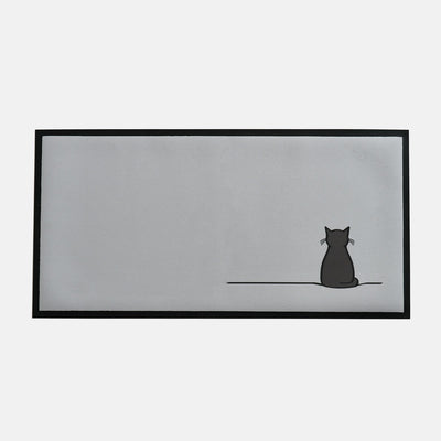 Sitting Cat Desk Mat