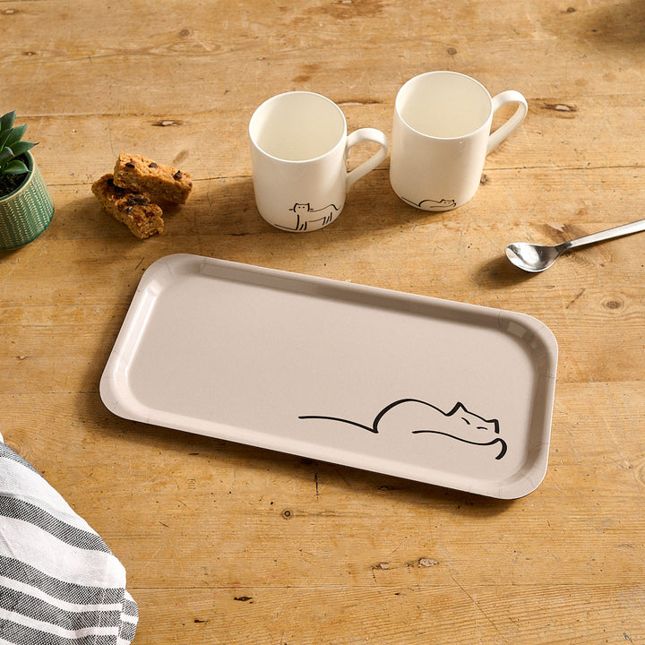 Dreaming Cat Small Tray 32cm x 15cm