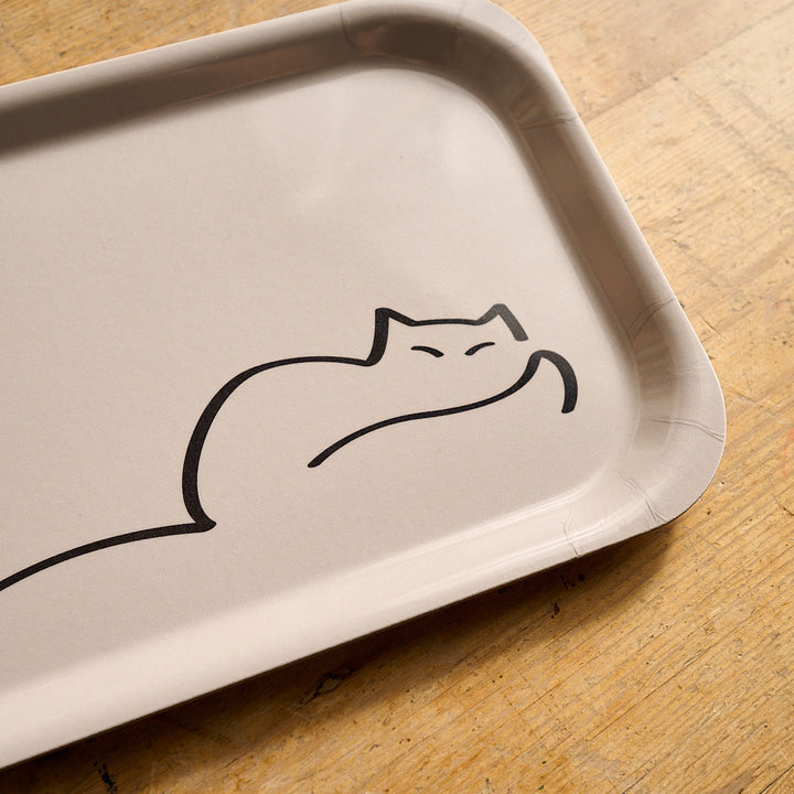 Dreaming Cat Small Tray 32cm x 15cm