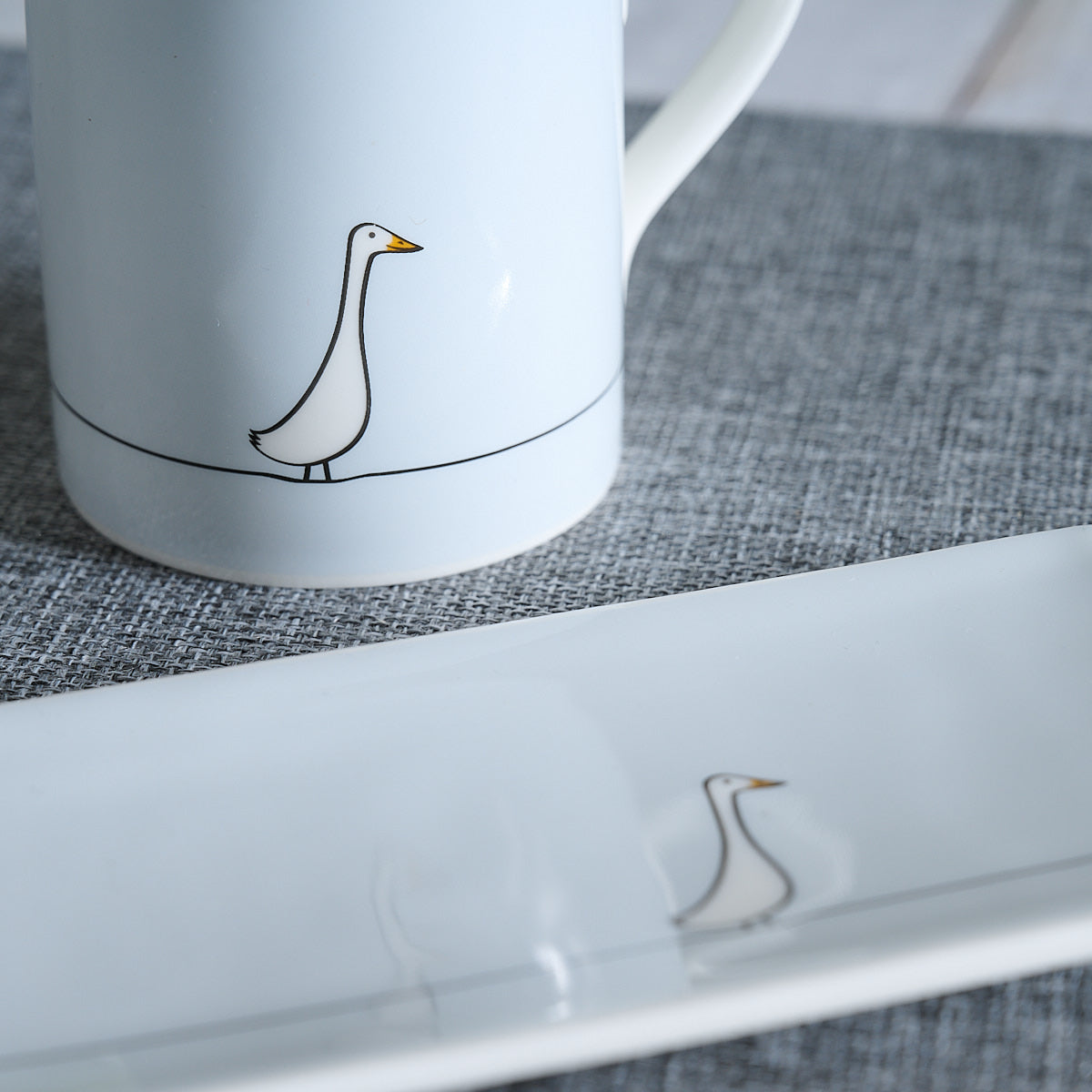 Duck Mug and Mini Tray