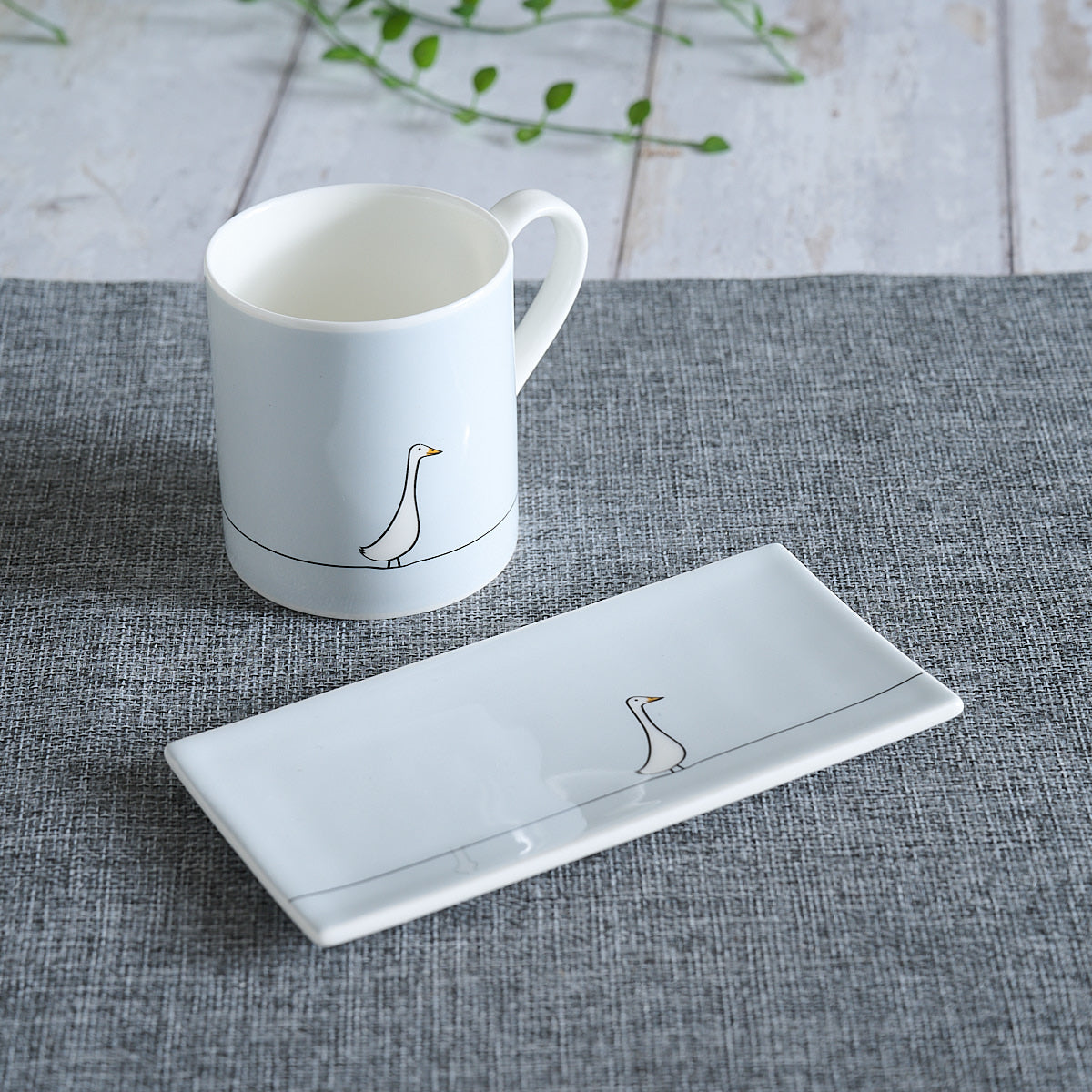 Duck Mug and Mini Tray