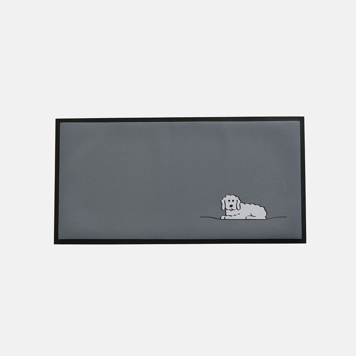 Fluffy Dog Desk Mat