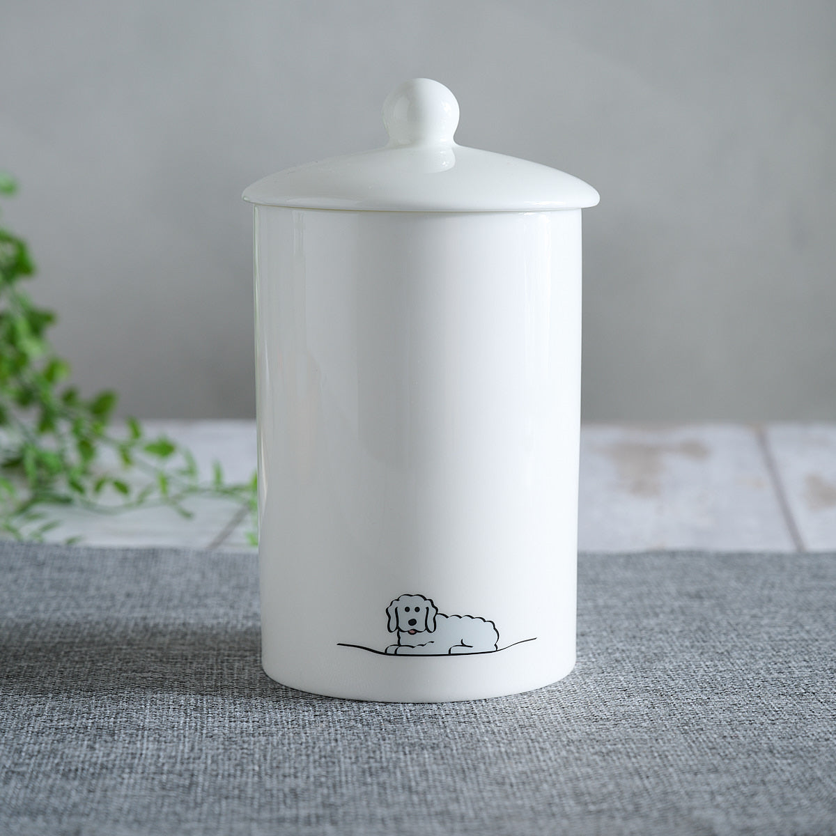 Fluffy Dog Storage Jar