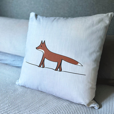 Fox Cushion on bed