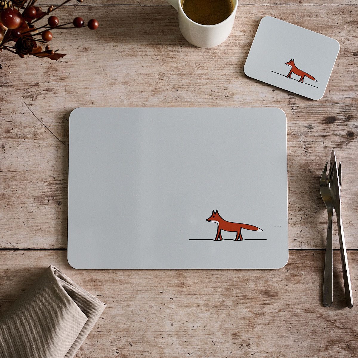 Fox Placemat and Coaster