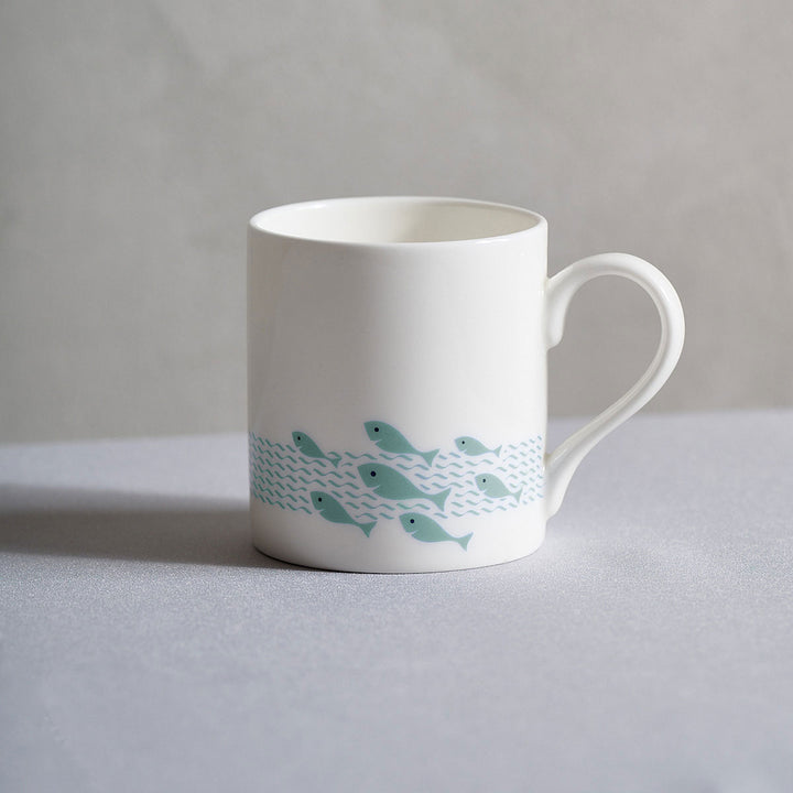 Fun Fish Mug in Aqua
