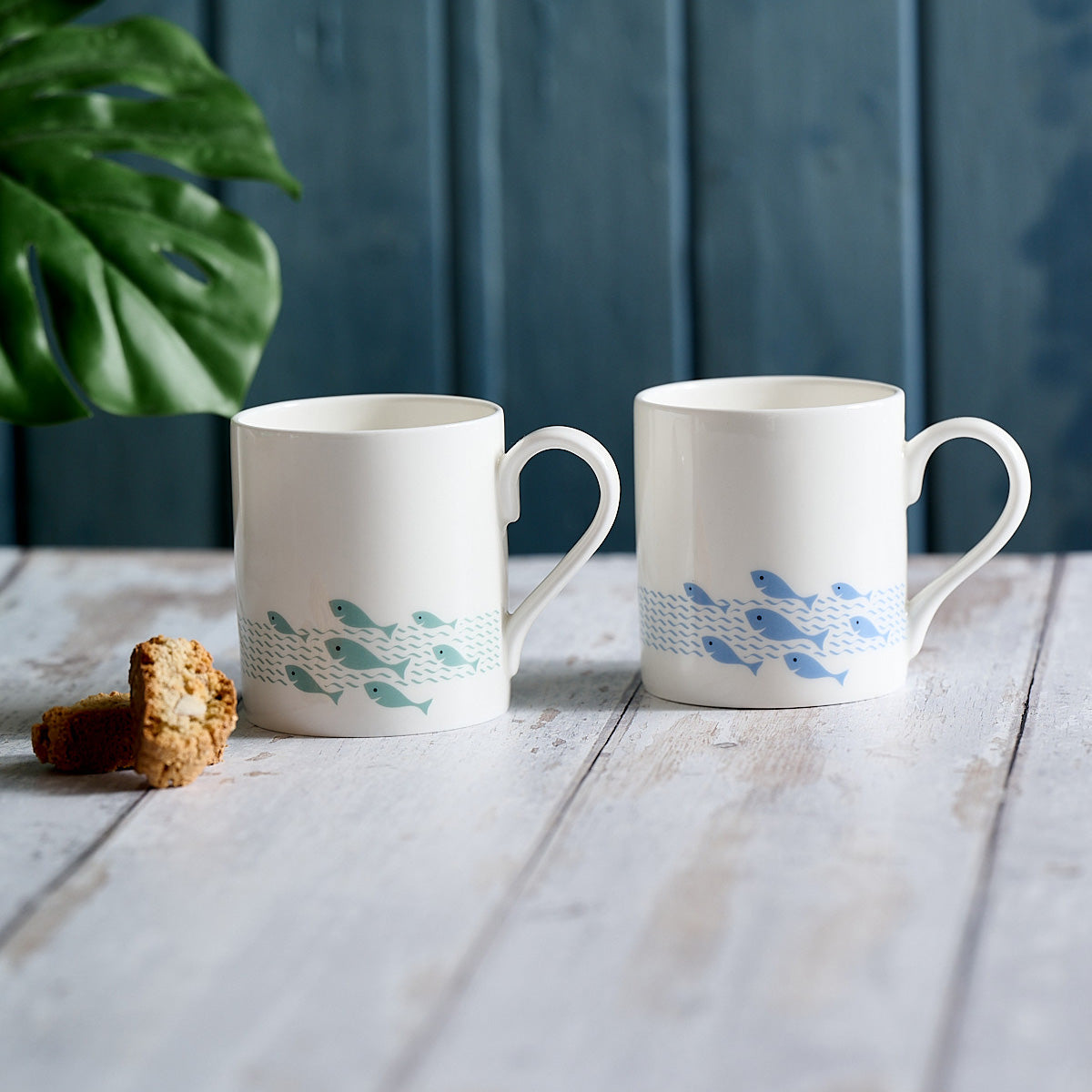 Fun Fish Mugs, Set of 2 