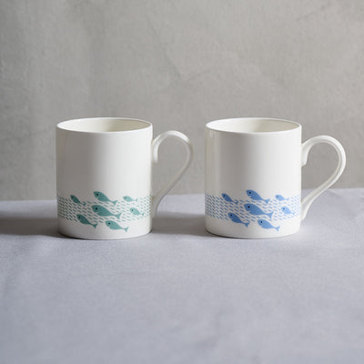 Fun Fish Mug, Set of 2