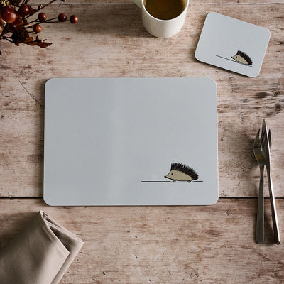 Hedgehog Placemat and Coaster