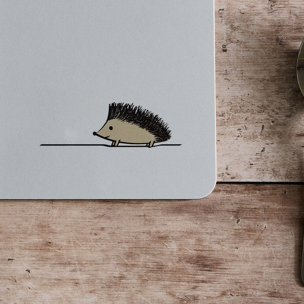 Hedgehog Placemat close up