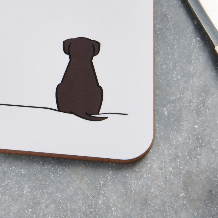 Sitting Dog Mini Chopping Board Close Up
