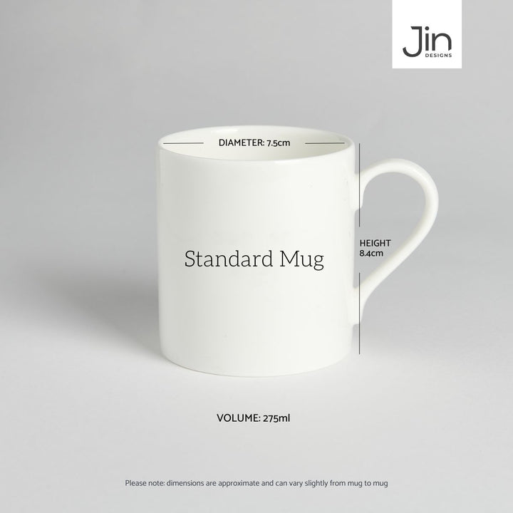 Jin Designs Standard Mug Size 275ml