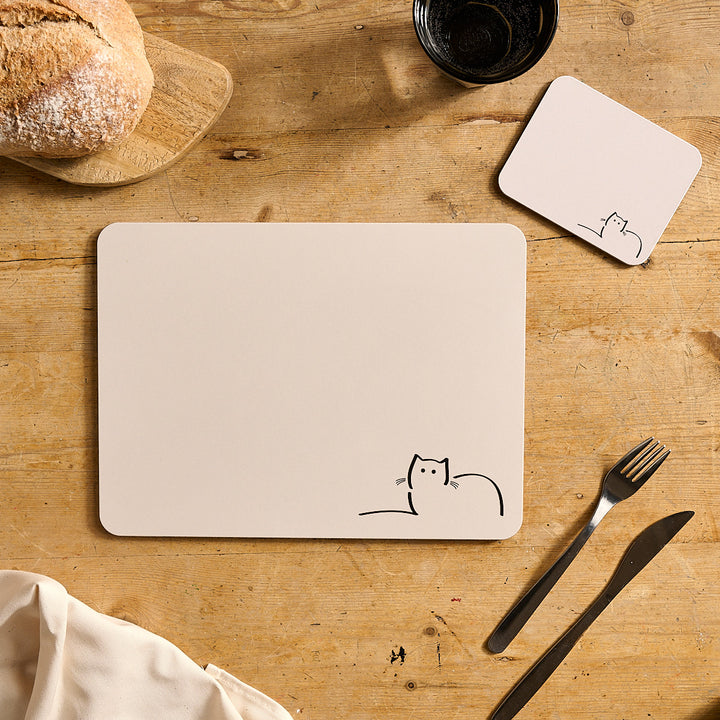 Cat Companions Placemats, Set of Four