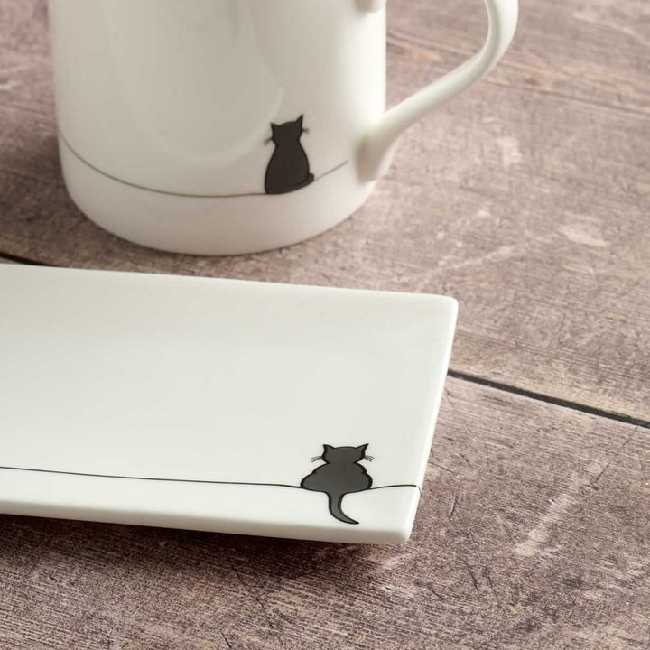 Cat Lover Mug and Mini Tray Set