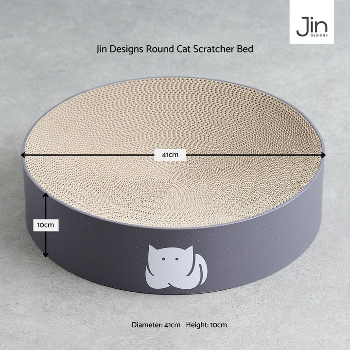 Round Cat Scratcher Bed Luxury Stylish Cat Bed Jin Designs