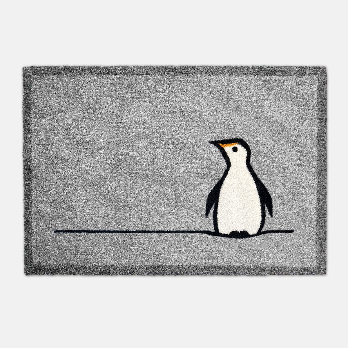 Penguin Doormat Grey, 50 x 70cm