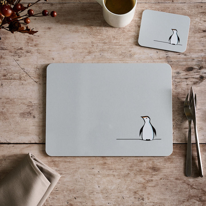 Penguin Placemat and Coaster